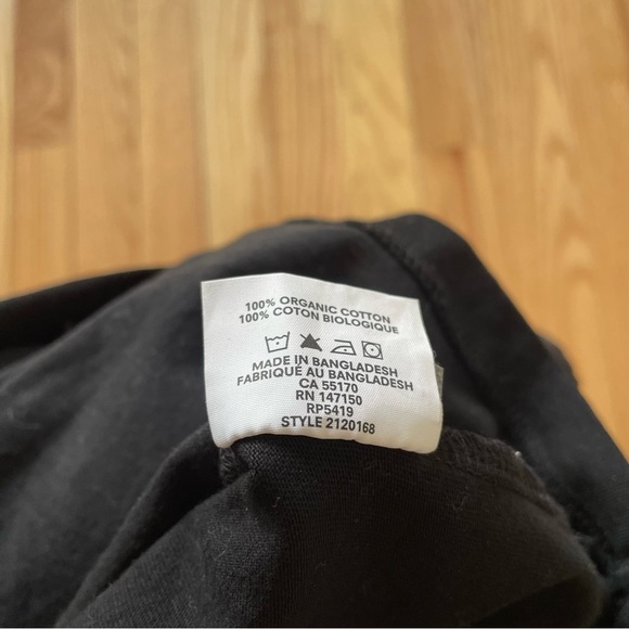 Frank & Oak Black Short Sleeve Crewneck Good Cotton Boy Tee Shirt EUC Size XS - Picture 10 of 11